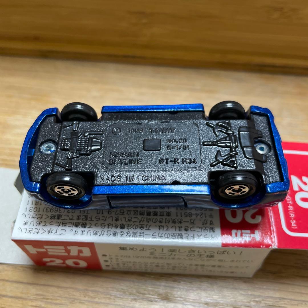 エアクール 特注 トミカ 日産 スカイライン gt-r ミニカー r34