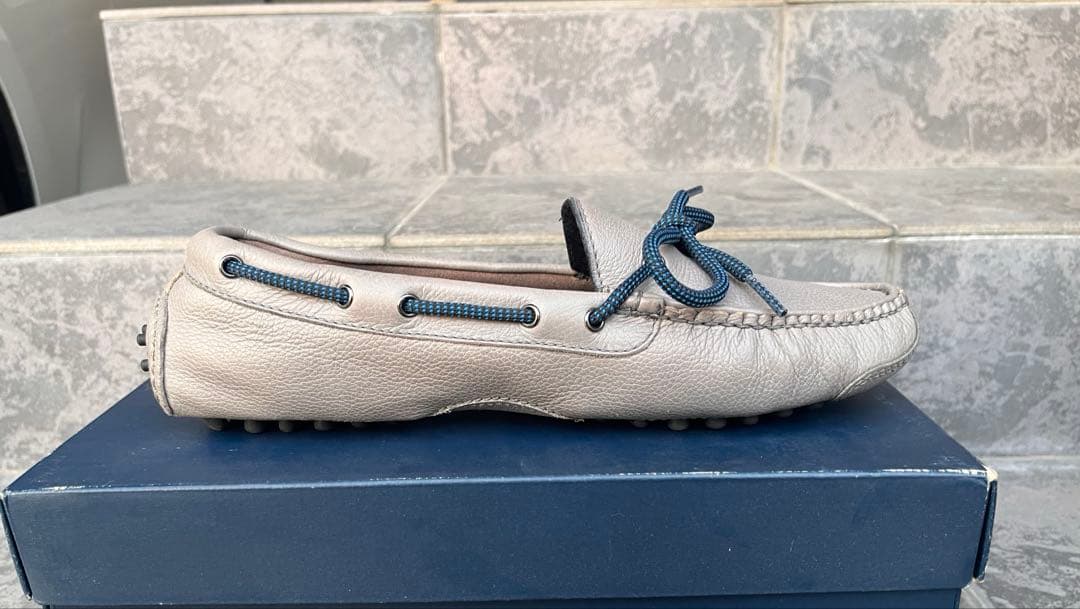 美品 Cole Haan コールハーン ドライビング グレー ローファー8