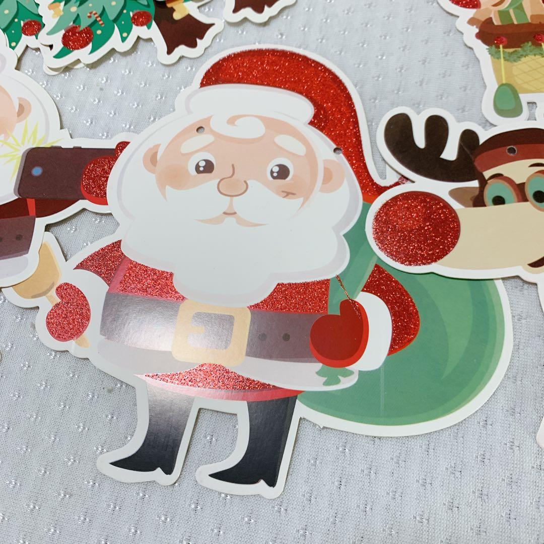 クリスマスバナー 旗 ハンギングバンティング、メリークリスマスバナー