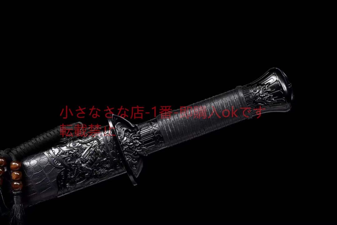 【龍虎の太刀-溝開き金】古兵器 武具　刀装具　日本刀　模造刀 居合刀