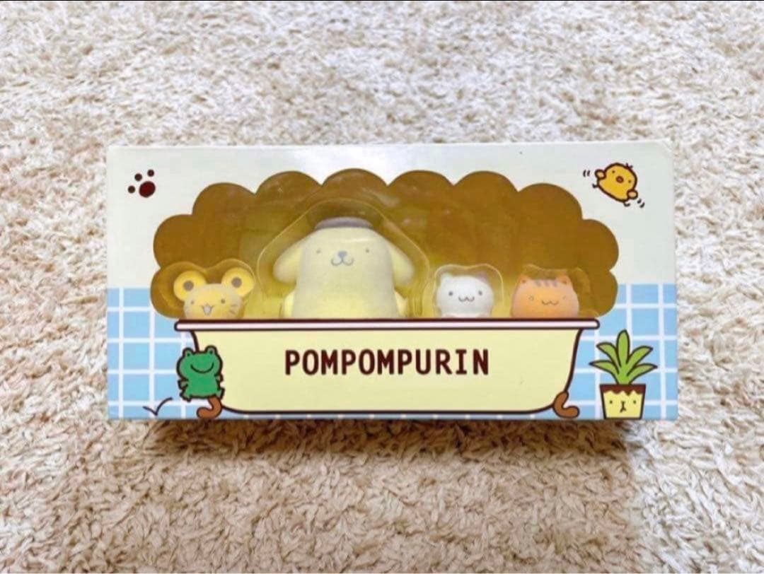 激レア！廃盤品　サンリオ　ポムポムプリン フロッキーマスコットセット　フィギュア
