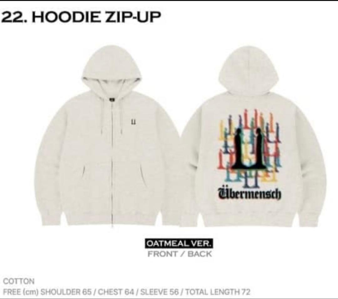 G-Dragon Übermensch 公式 グッズ / フーディ パーカー 白