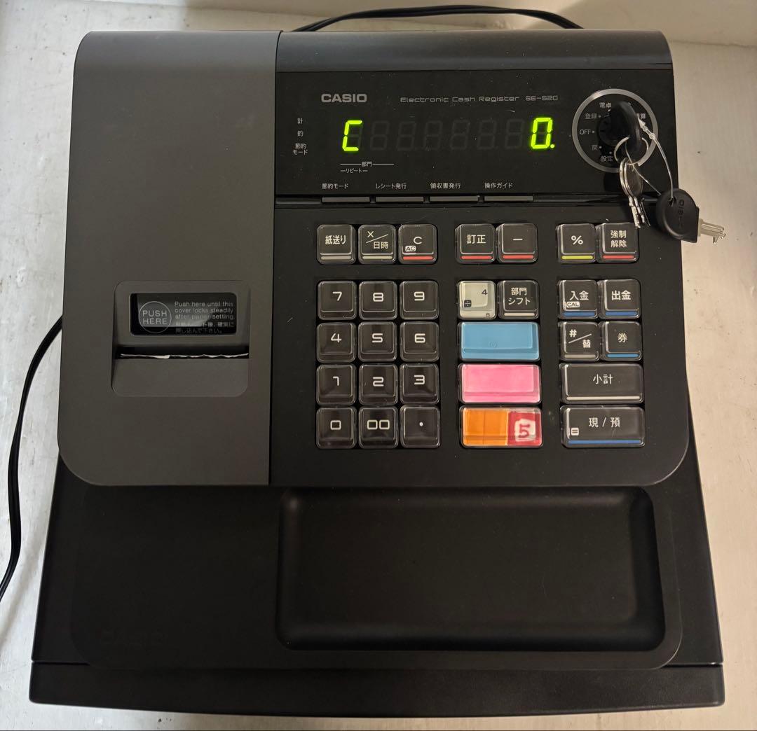 CASIO 電子レジスター SE-S20【中古品】
