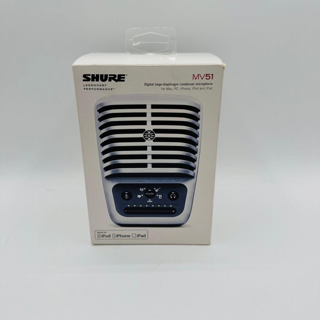 【未使用】SHURE (シュア) コンデンサーマイク MV51