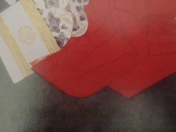 中村貞以、粉粧、希少な画集より、新品高級額・額装付、状態良好