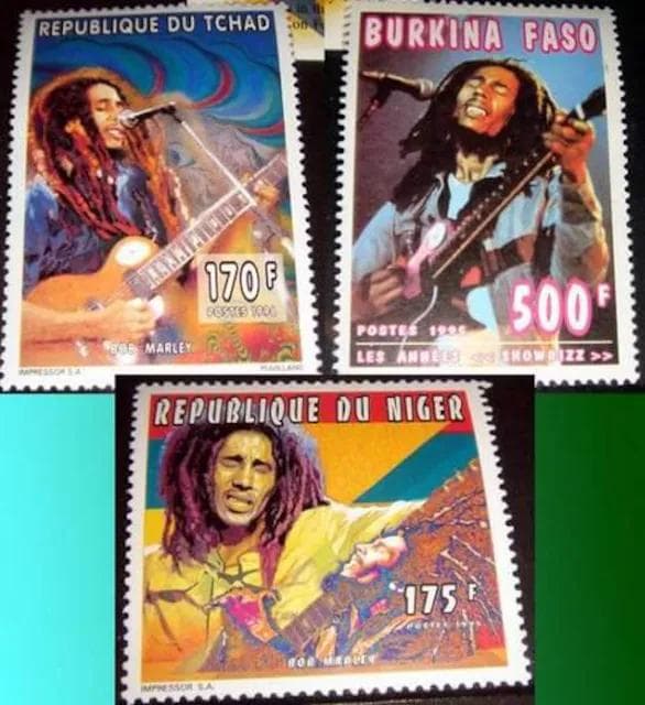 Bob Marley ボブ・マーリー 生誕50周年記念切手 セット