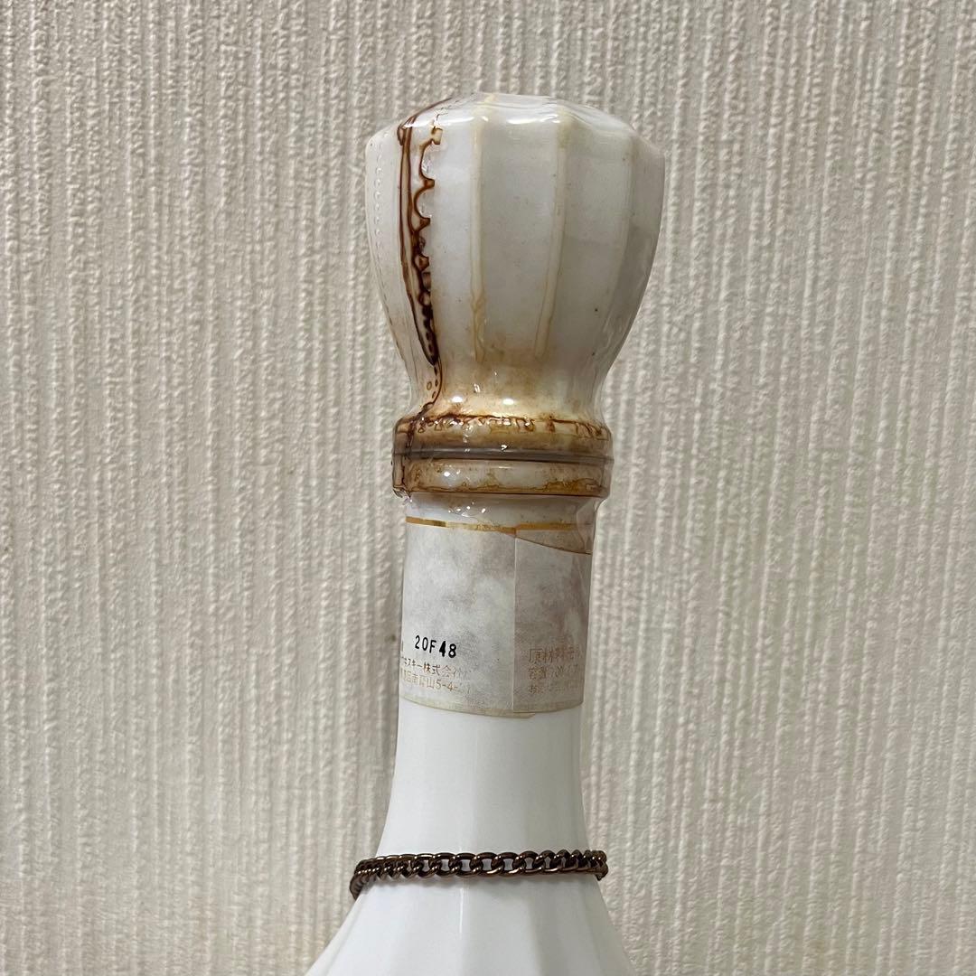 【新品未開栓】ニッカウィスキー 鶴 陶器瓶 古酒　※ボトル液漏れあり