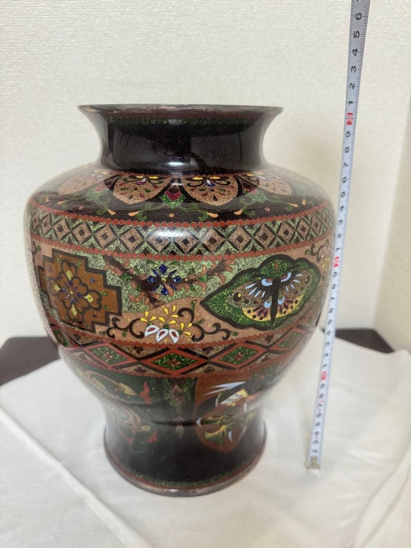 七宝焼　壺　花瓶　置物　アンティーク　コレクション