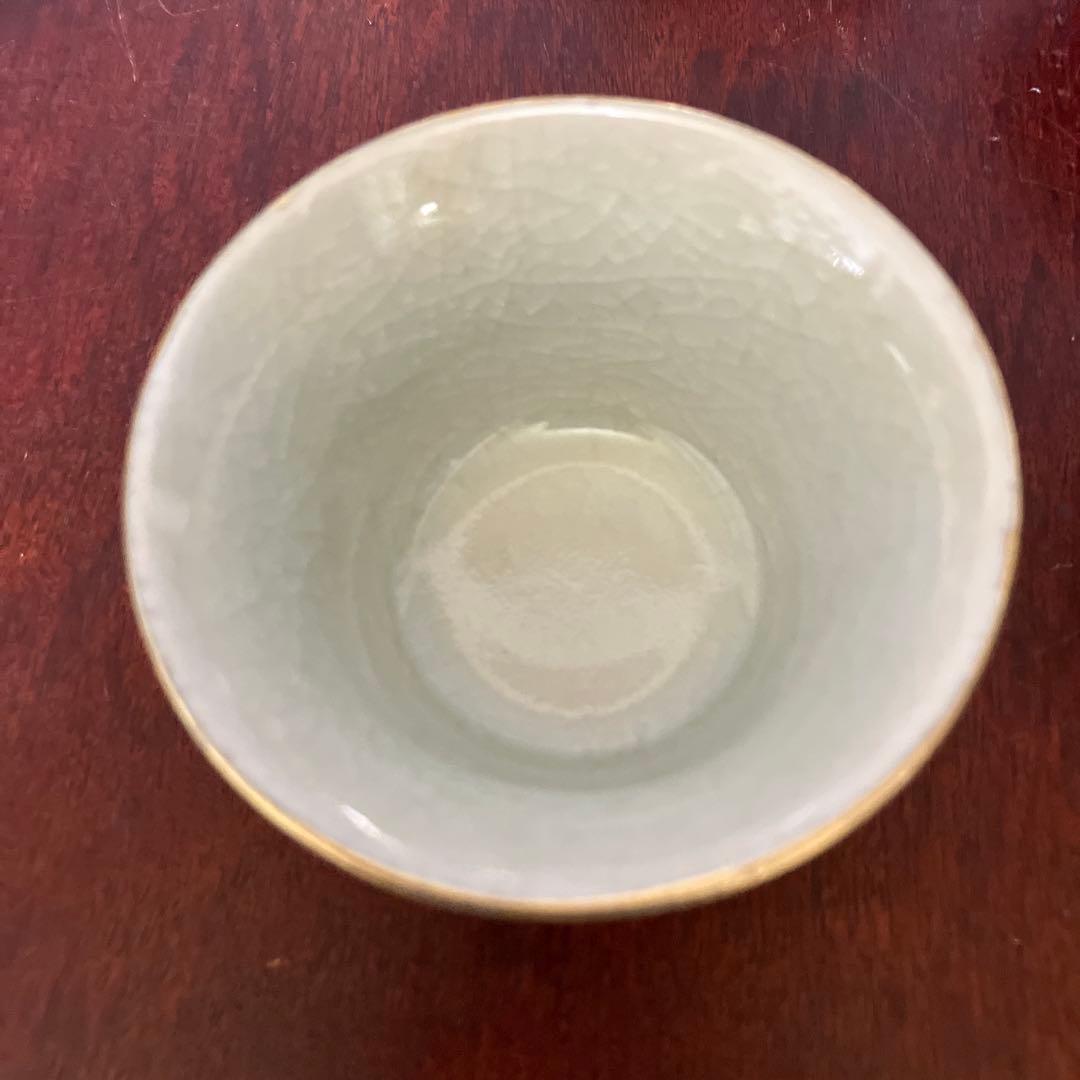 九谷焼　金彩　赤絵　百老人図　急須　煎茶碗　湯冷し　7点　煎茶器　茶器セット