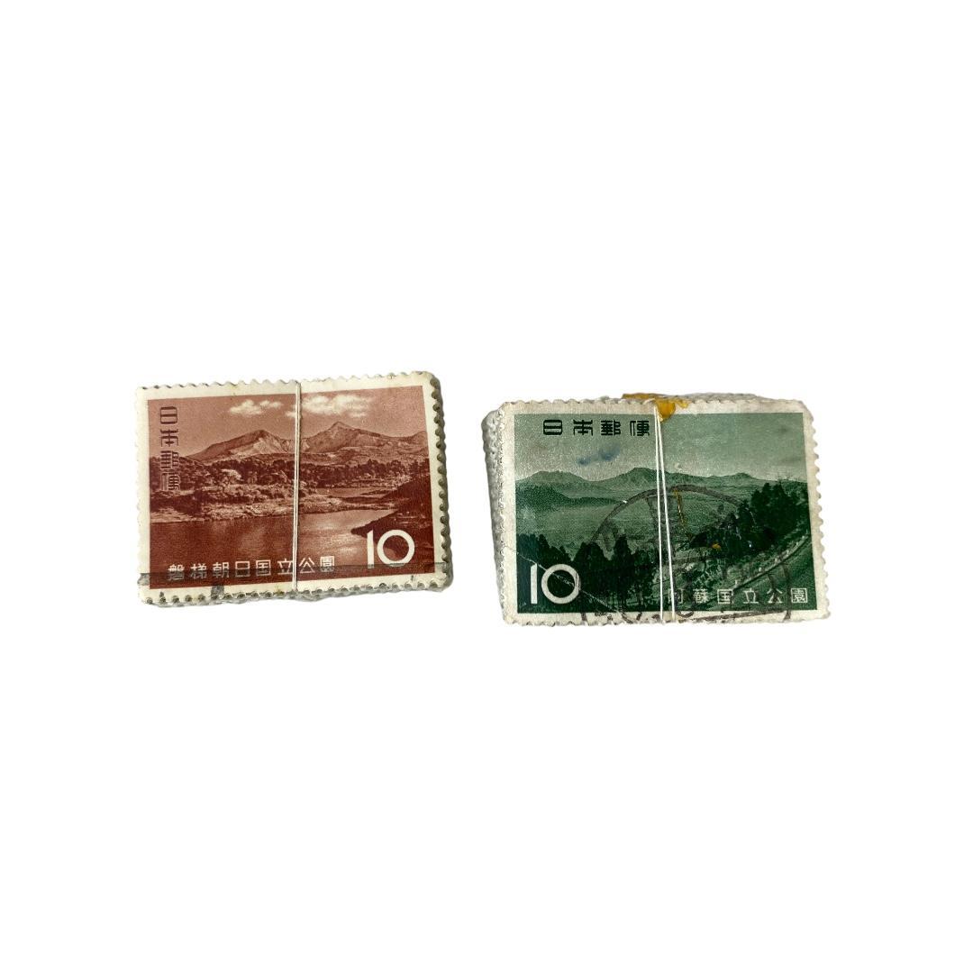 使用済み切手　国立公園記念切手　8種各約100枚づつ　dd066