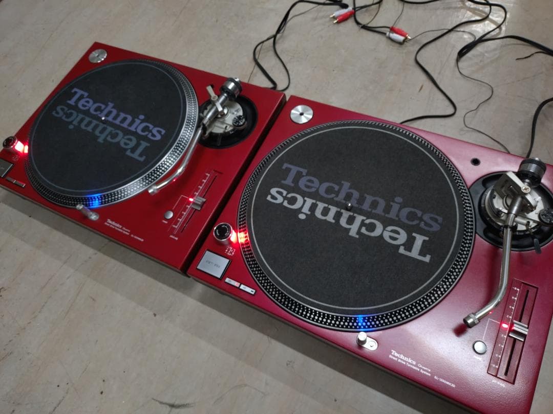美品！レア！レッド！ Technics SL-1200 MK3D 2台セット！