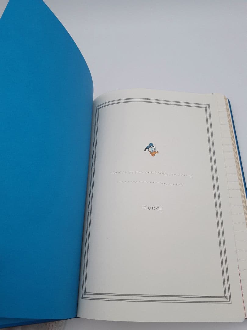 Z07-78 グッチ　ドナルドダック　ノート　ディズニーコラボ