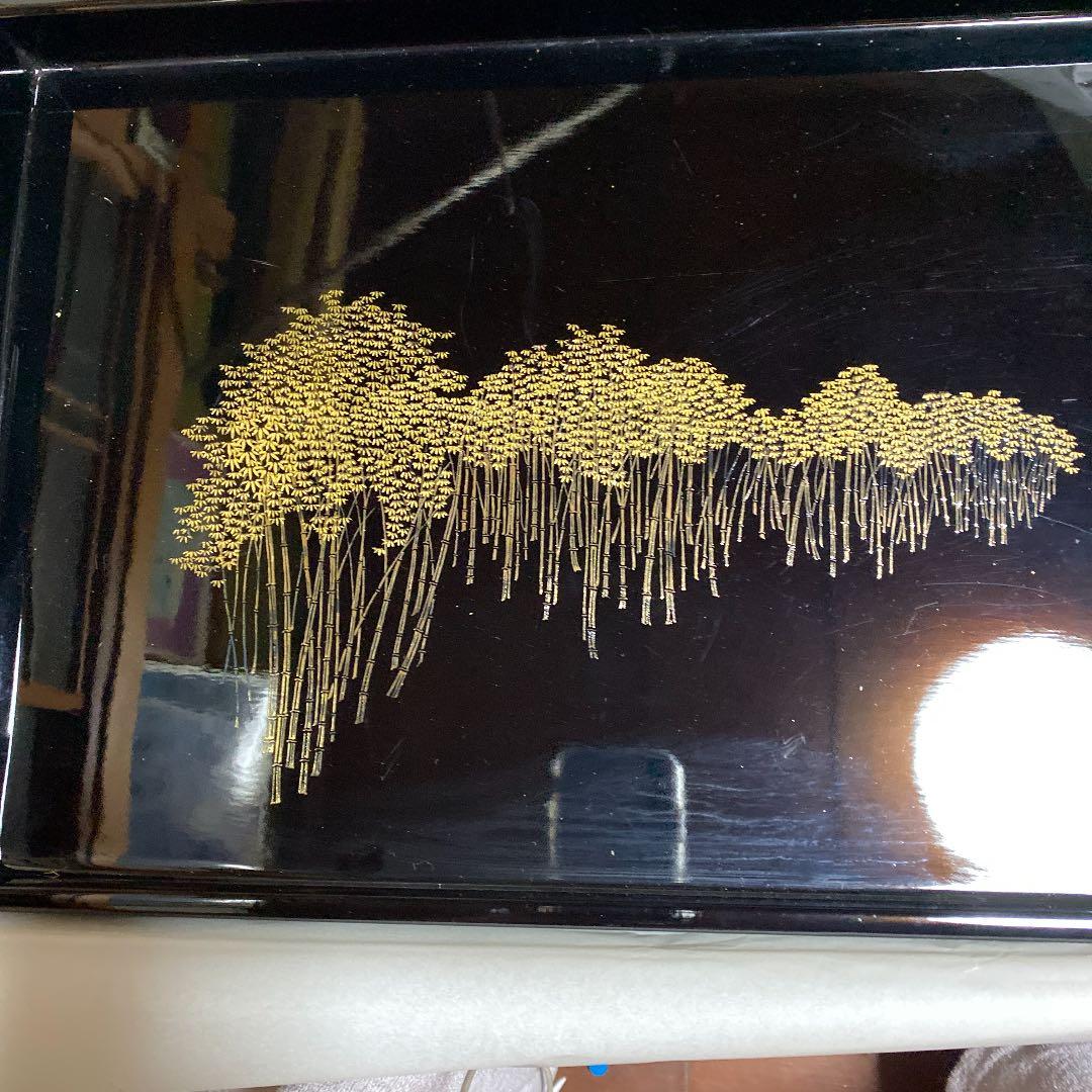 漆器　長手盆