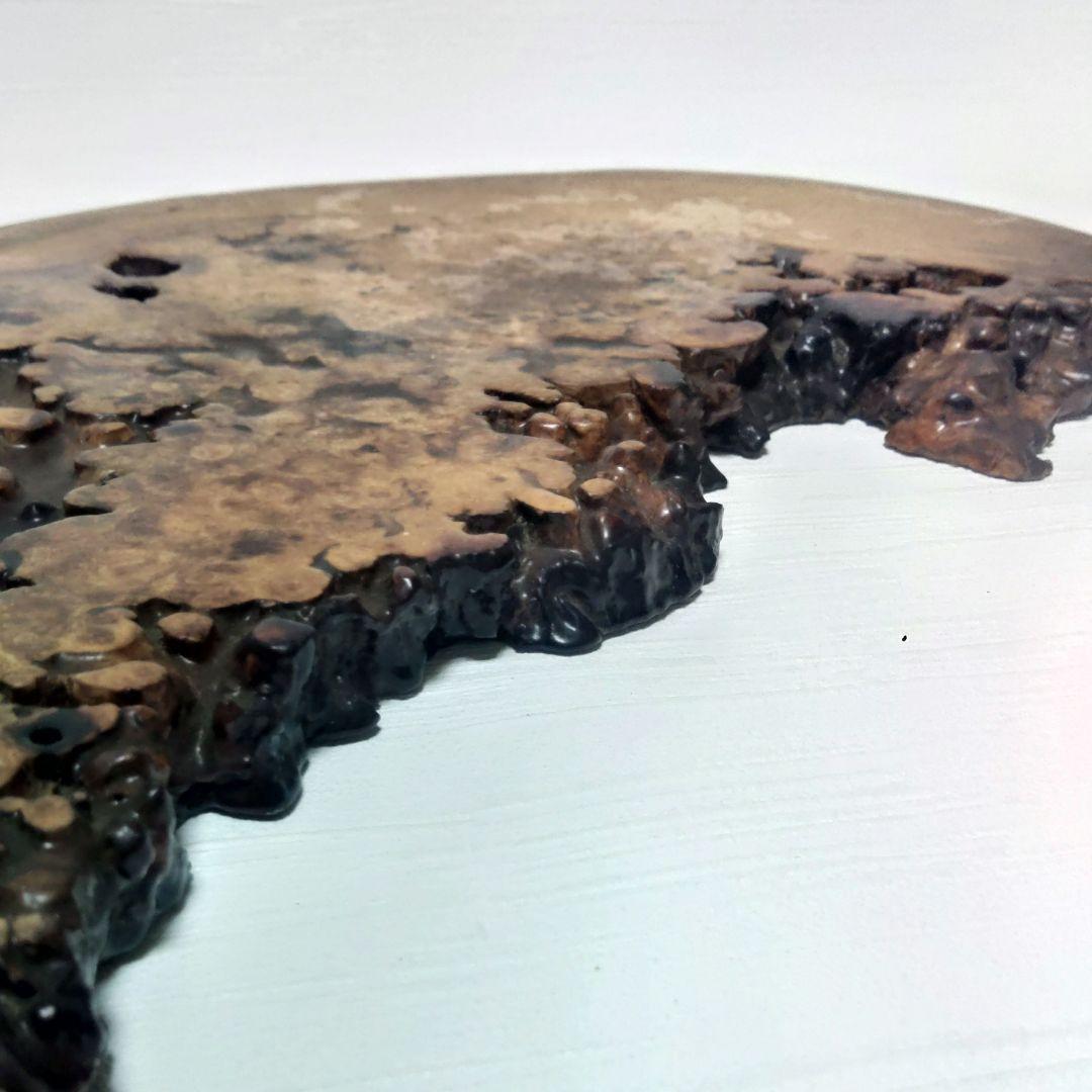 花台　花梨　玉杢　煎茶台　置物台　ウ20