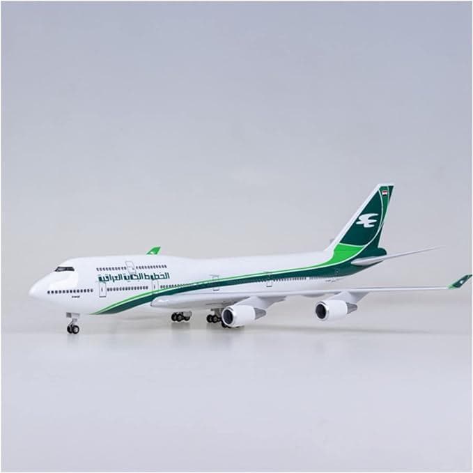 飛行機模型 イラク航空 B747 ボーイング 模型 飛行機 LED 光る イラク