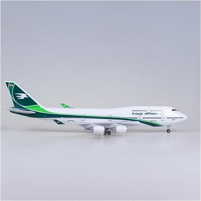 飛行機模型 イラク航空 B747 ボーイング 模型 飛行機 LED 光る イラク