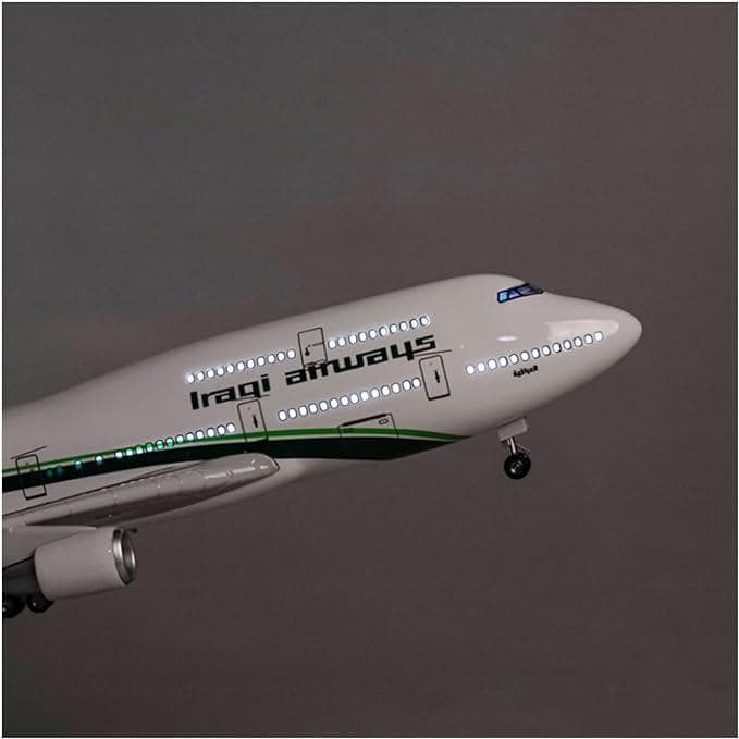 飛行機模型 イラク航空 B747 ボーイング 模型 飛行機 LED 光る イラク