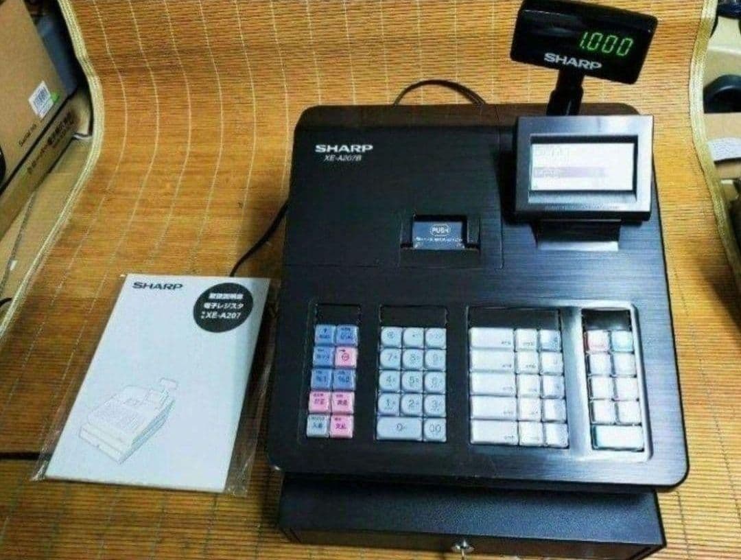 シャープレジスター　XE-A207　PC連携売上管理設定無料　336207