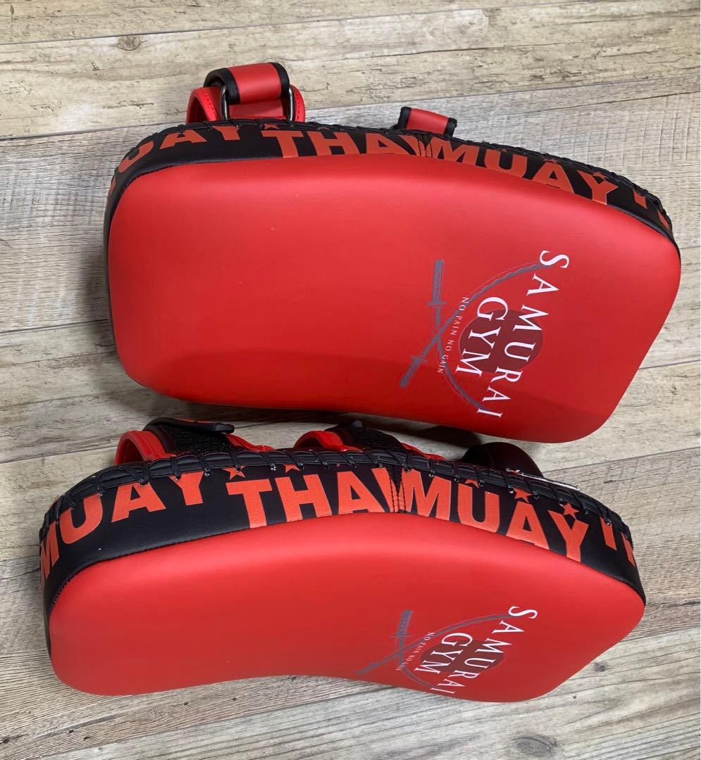 SAMURAI GYM キックミット 赤/黒 新品 【値下げ交渉不可】