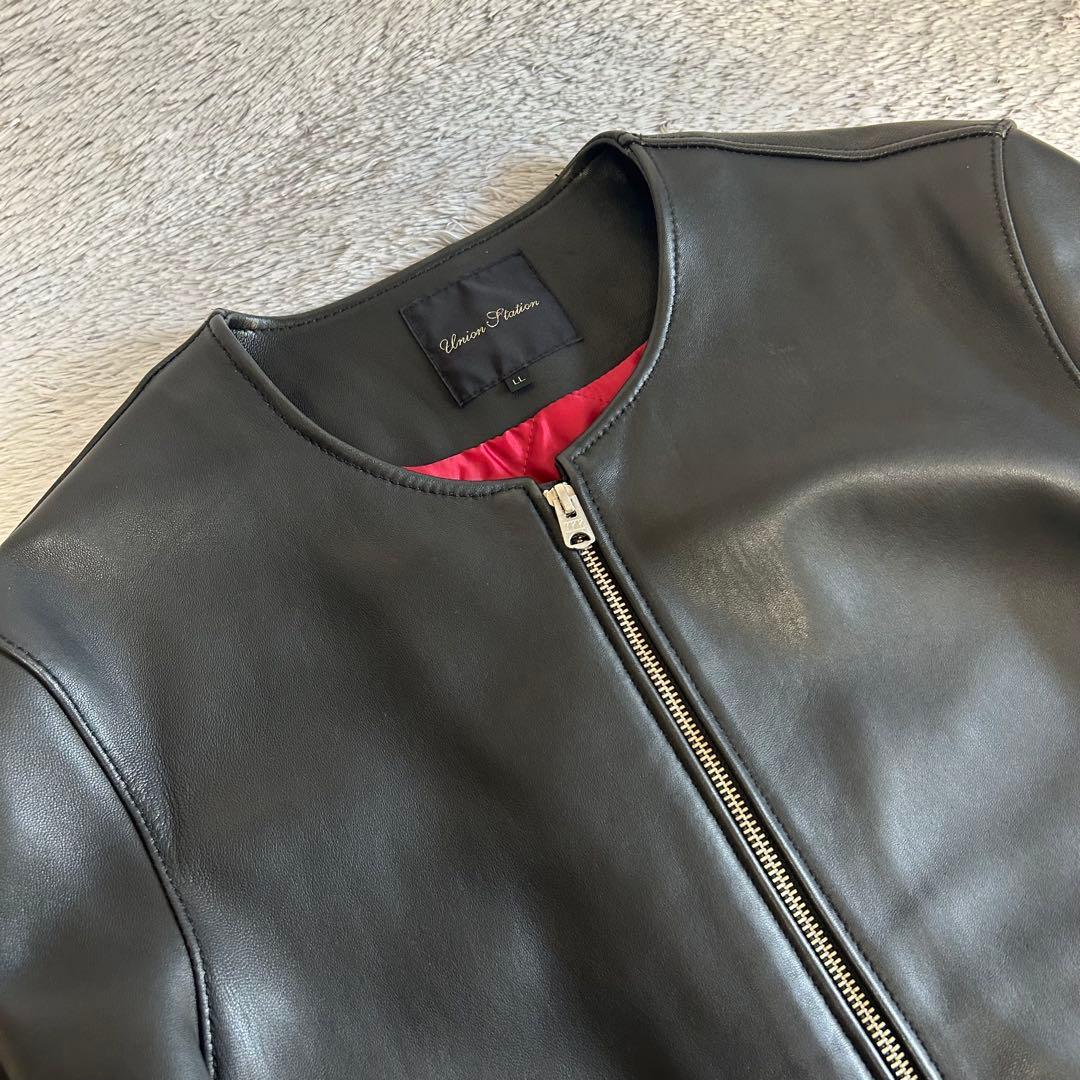 UNION STATION ユニオンステーション　シングルレザージャケット　XL