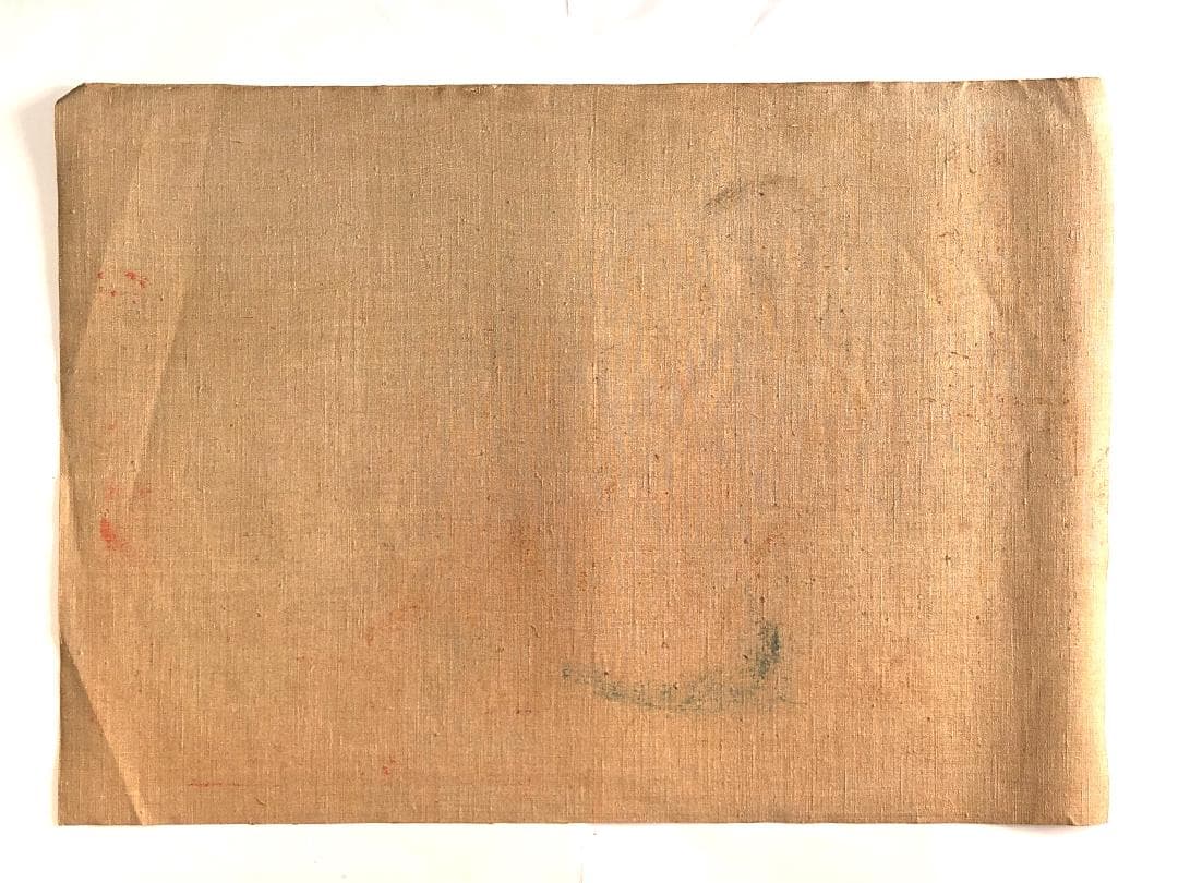 【 梅原龍三郎　横臥裸婦 】　肉筆　キャンバス56×39ｃｍ