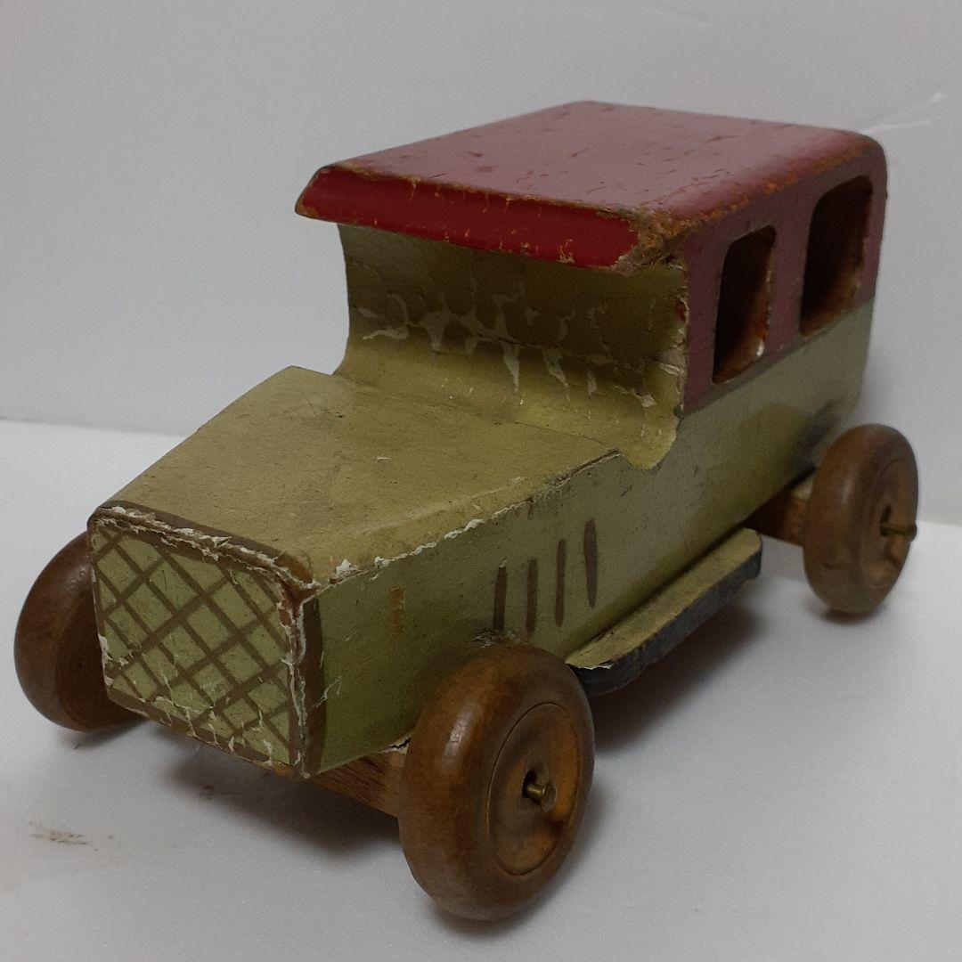 アンティーク木製　自動車　珍品