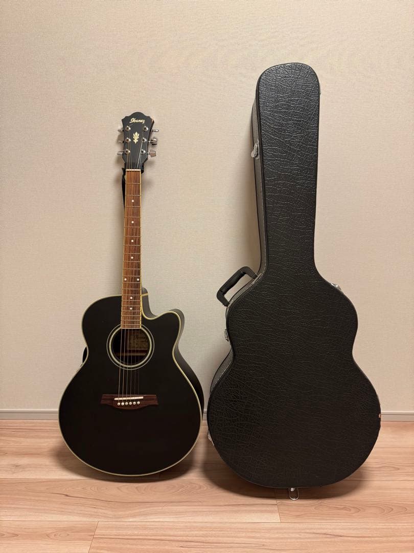 Ibanez AEL12E-RTK エレアコ ブラック ハードケース付き