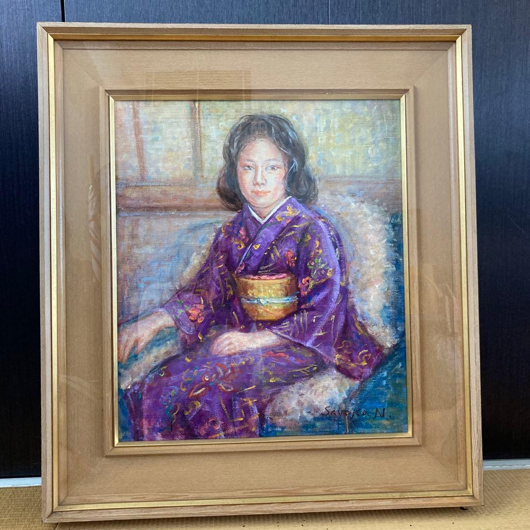 油絵、額