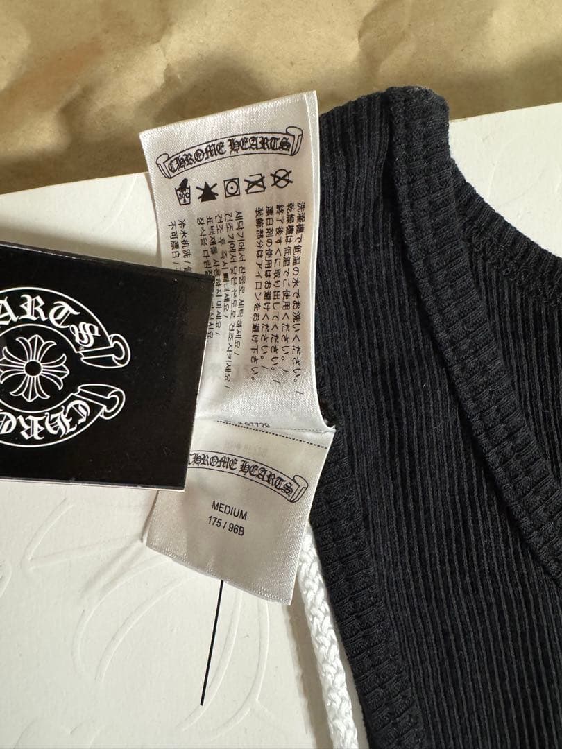 【Chrome Hearts】ホースシュー 黒タンクトップ　Mサイズ