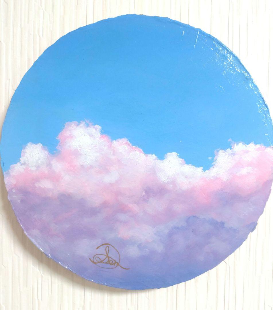空の油絵【小春雲】1点物の油絵◆作者サイン入り