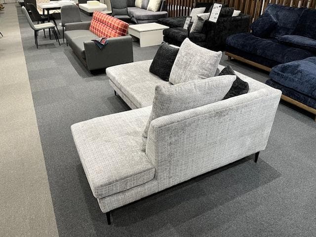 カウチソファ　ファブリック　ソファー　モダン　新品