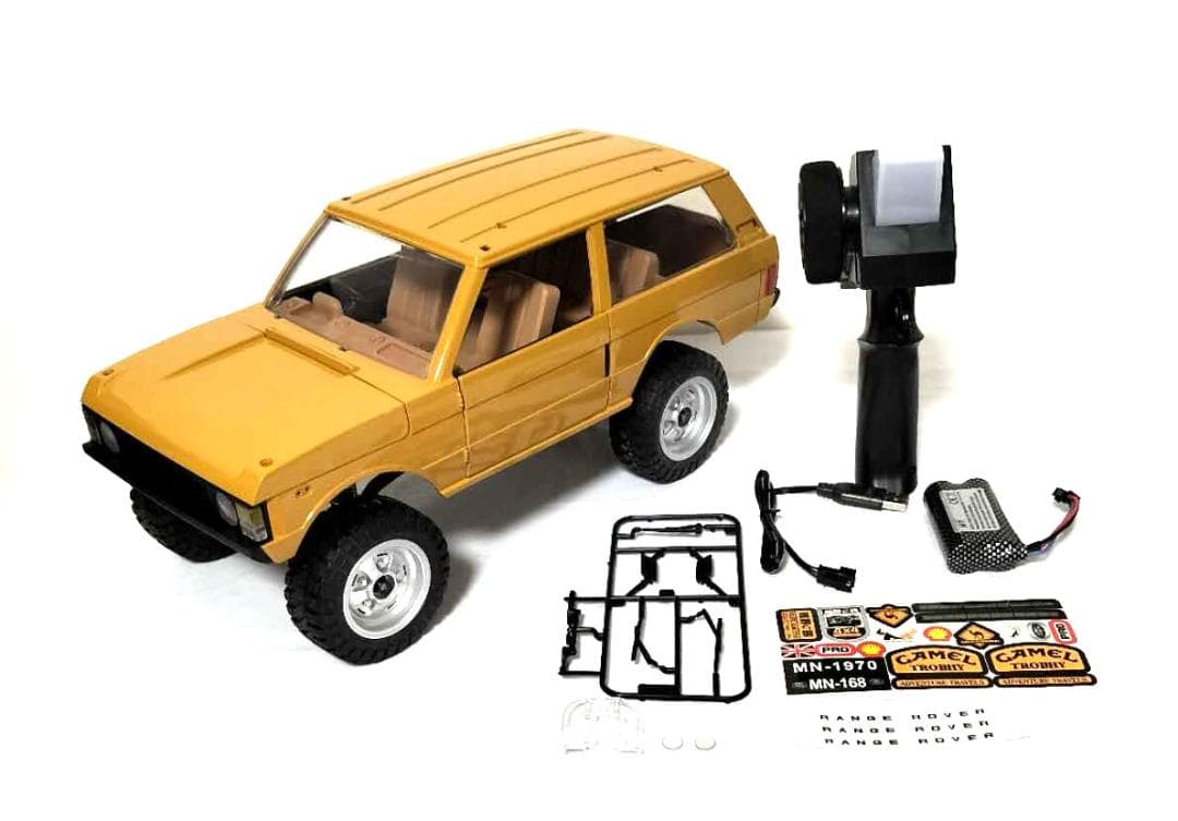 MN 168 1/12 初代レンジローバーSUVラジコンクローラー YELLOW