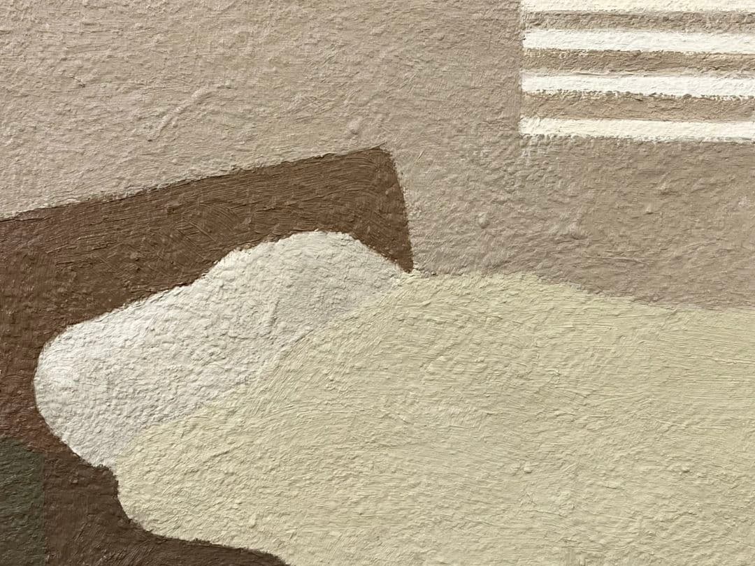 油彩画 よく眠れる寝室