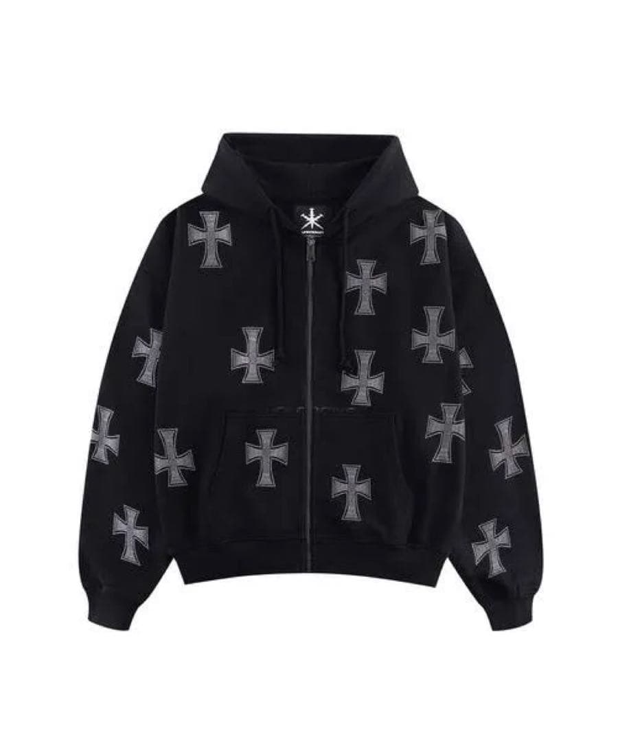 unknownLondon ブラックパーカー L uk