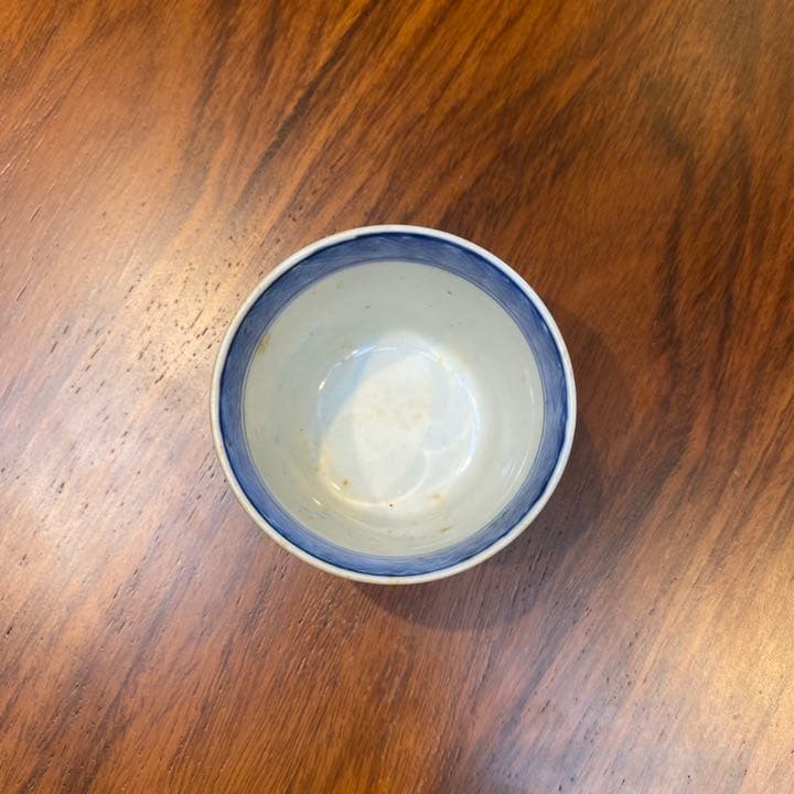 蕎麦猪口　古伊万里　藍染付