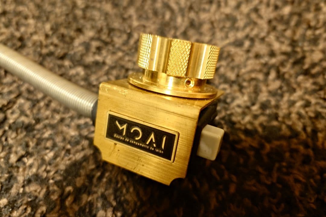【真鍮】スノーピーク フラットバーナー用 真鍮製ブラケット MOAI