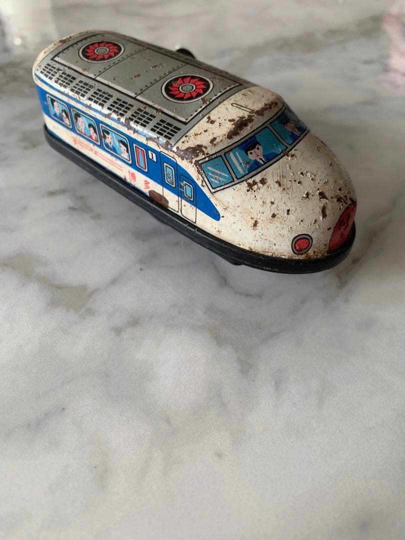 昭和レトロ　電車　ブリキ電車　ゼンマイ電車