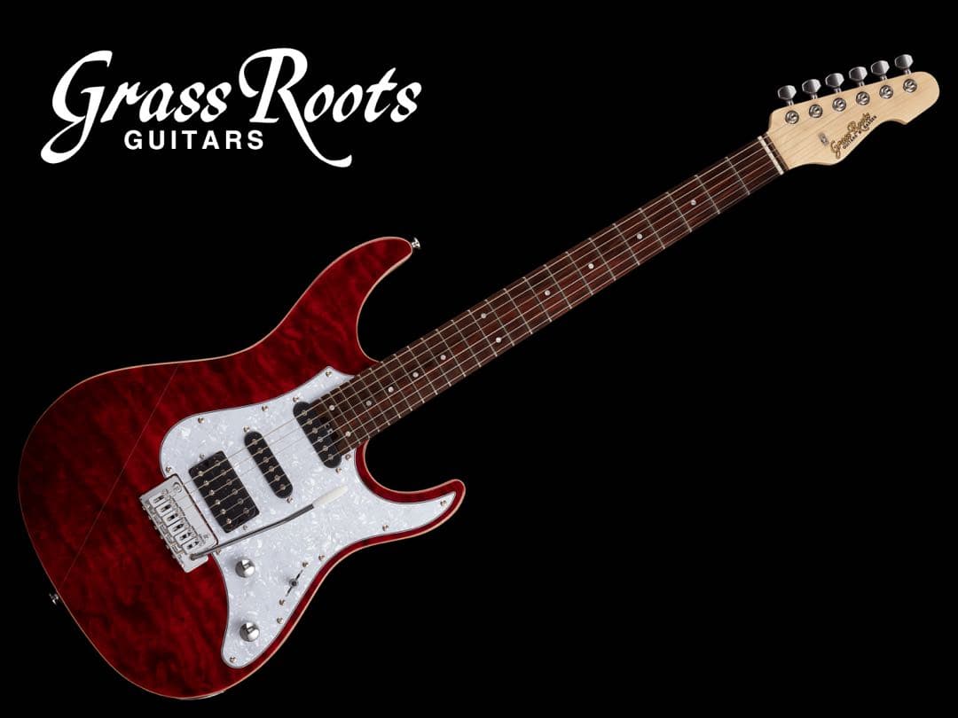 Grass Roots エレキギター レッド