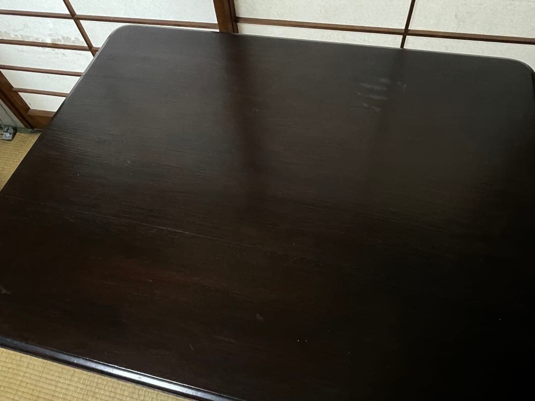 山葉家具　木製ダークブラウンテーブル