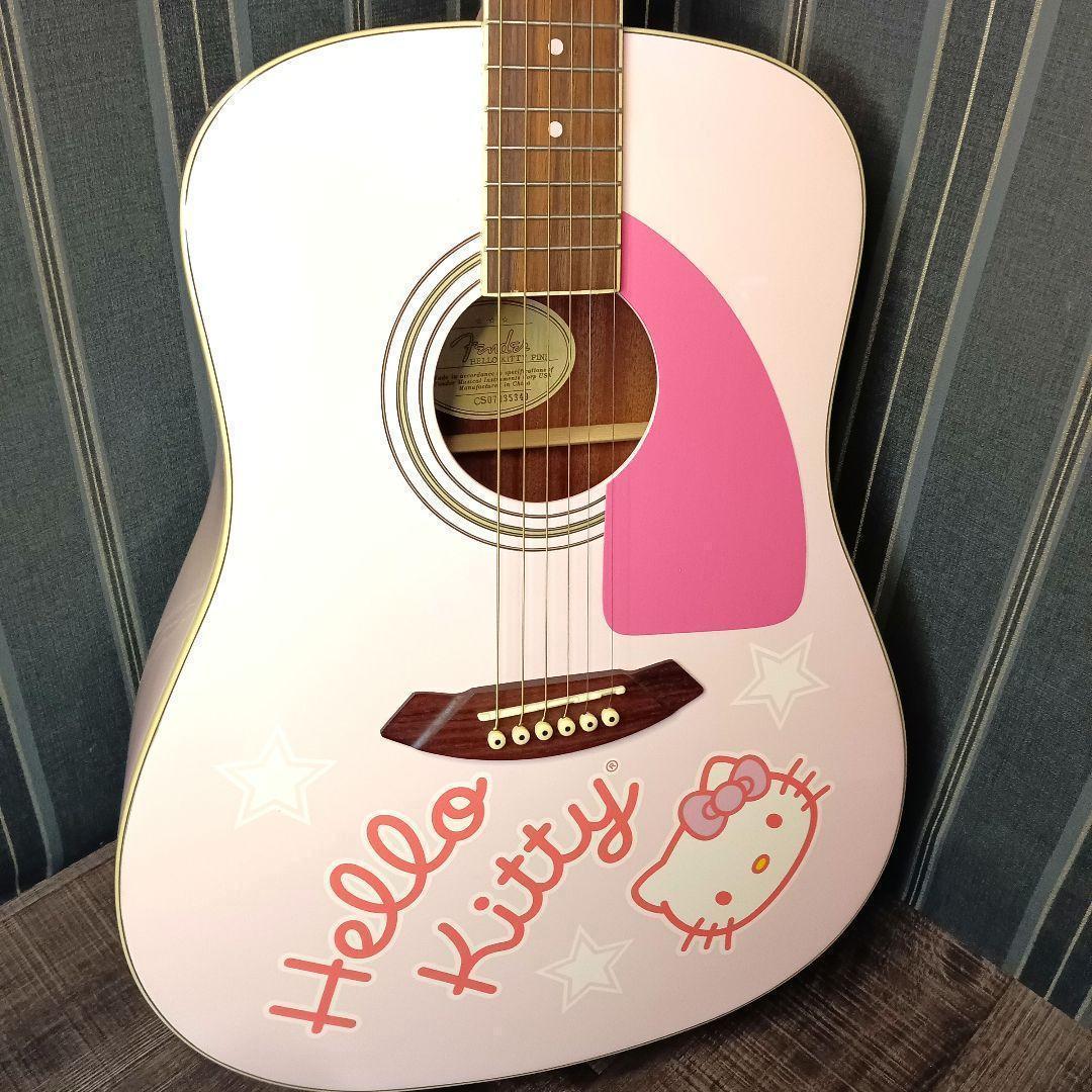 廃盤 限定 FenderbySquier HelloKitty アコギ ギター