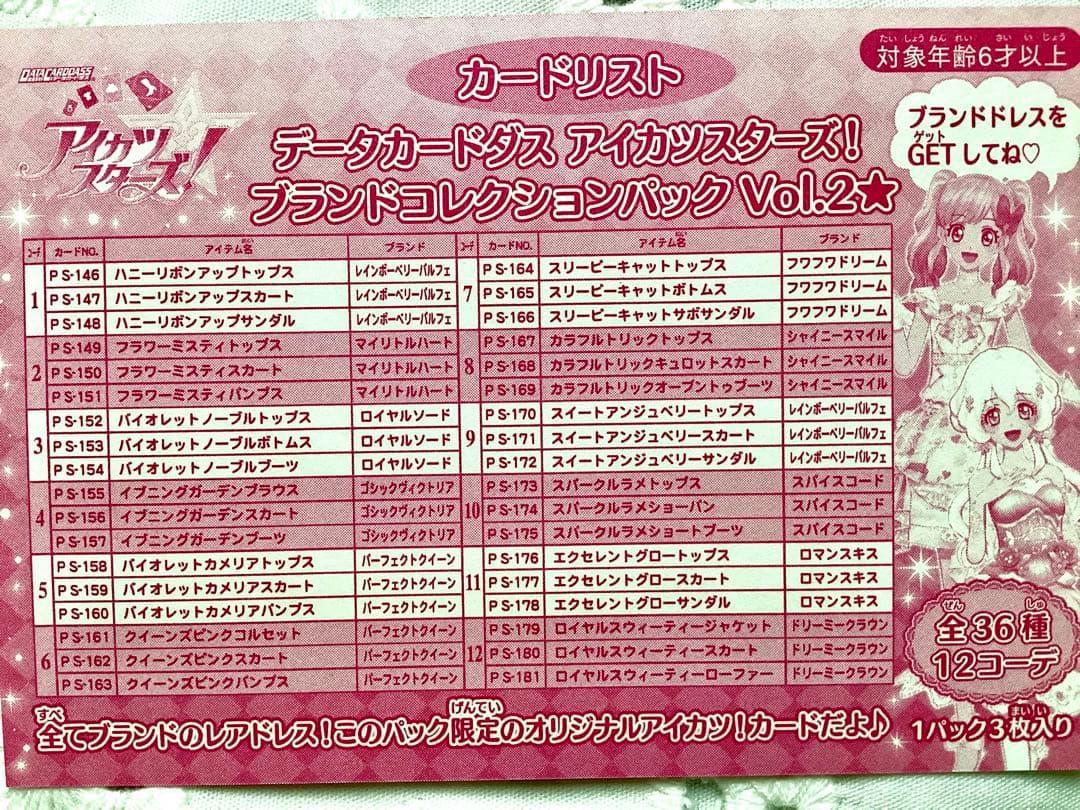 アイカツスターズ！ブランドコレクションパックVol.2 フルコンプ　大空あかり