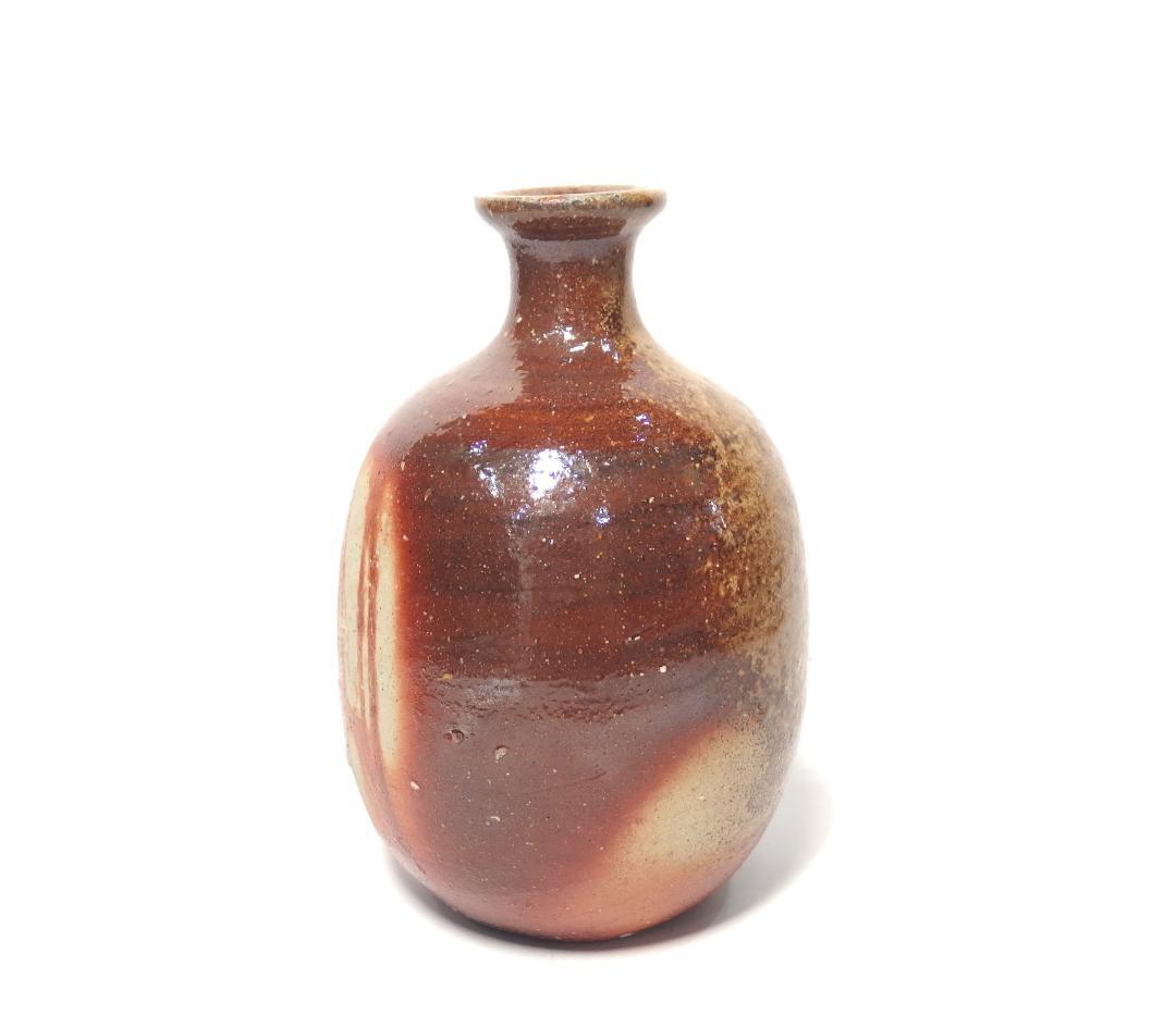 人間国宝伊勢崎淳作/備前徳利/酒器/共箱//未使用