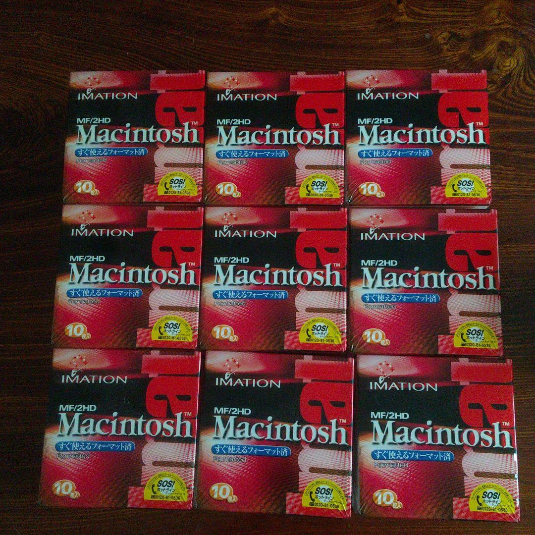 mackintoshフロッピーディスク 10枚入り×9