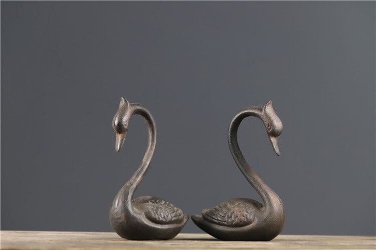 鉄器 白鳥 家 熱品 書道具 文房具 工芸品 美術品 コレクション 置物