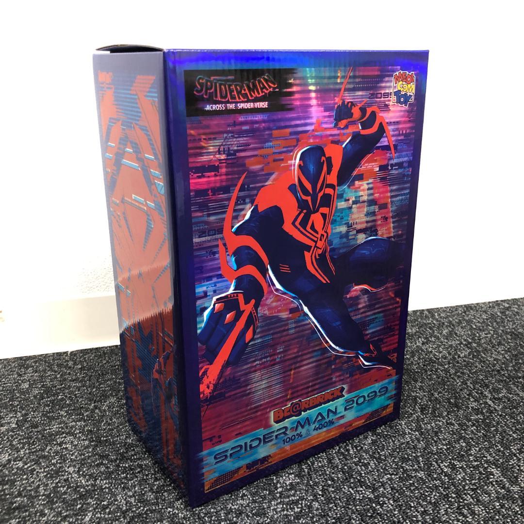 【新品未開封】BS050/ベアブリック/スパイダーマン2099/100%400%