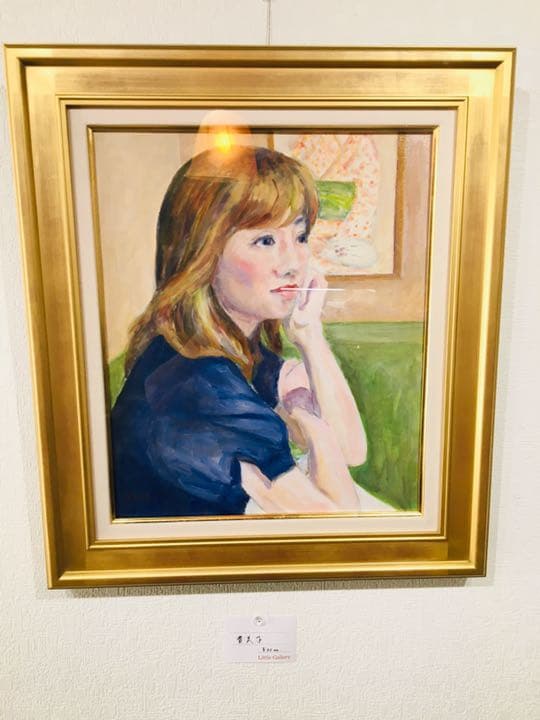 貴美子油彩画