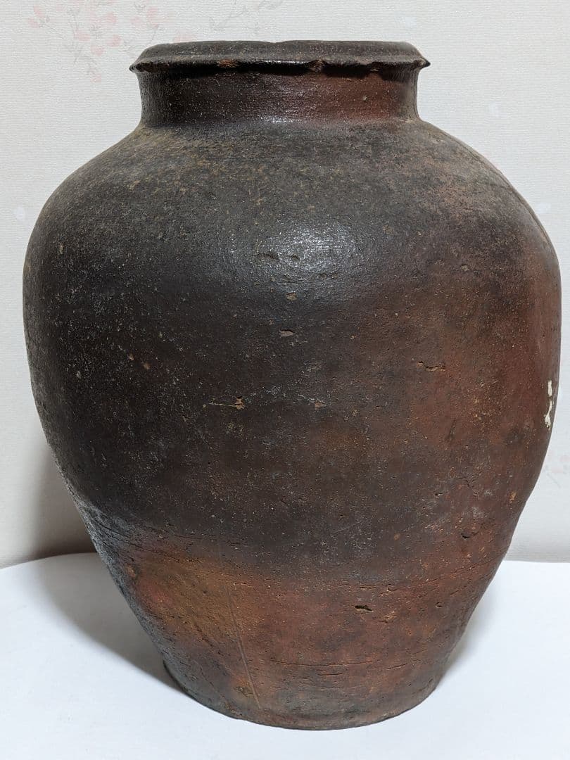♦古丹波 焼締め壺 穴窯時代 室町時代〜桃山時代 花器 古美術品 骨董品