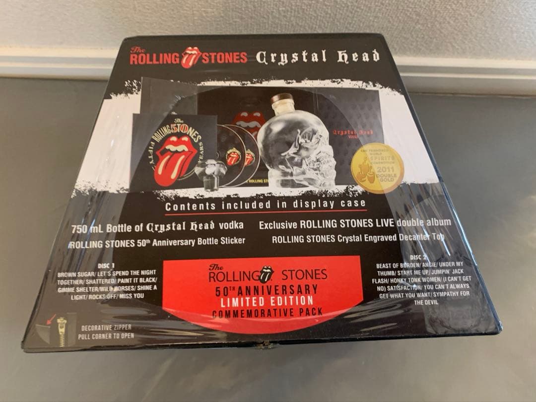 クリスタルヘッドウォッカ ローリングストーンズ 50周年記念限定パック 未開封