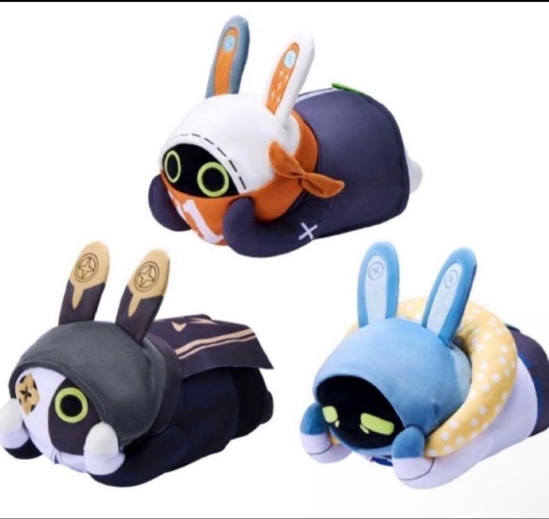 GIGO限定 ゼンゼロ ボンプ 寝そべりぬいぐるみ 3種 コンプセット