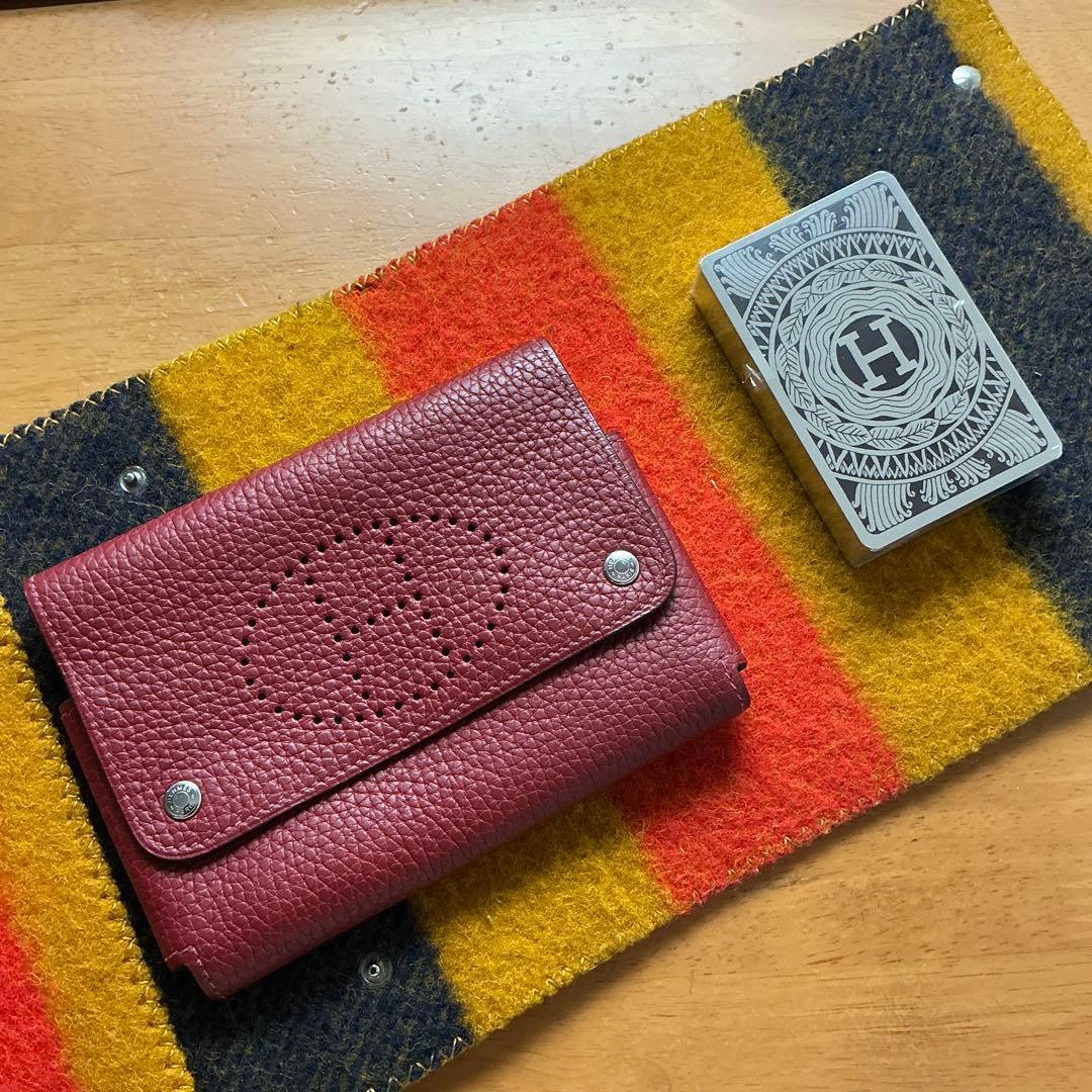 【Hermès】 Set de cartes à jouer avec étui